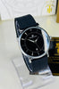 Black Silver Slim Balloon Universe Point Watch