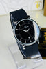 Black Silver Slim Balloon Universe Point Watch